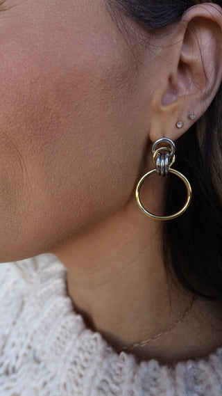 Two-Tone Knotted Hoops