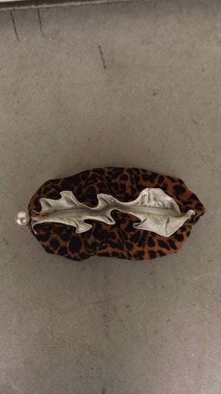 Large Leopard Zipper Pouch