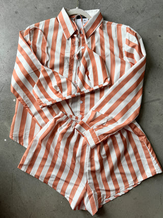 Orange Stripe 3-Piece Matching Set