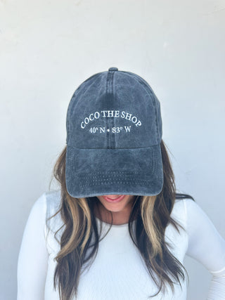 COCO The Shop Embroidered Coordinates Hat